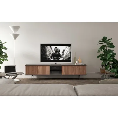 Ozzio Madia Brera TV art. X309 con basamento in metallo e ante a scelta da L.224 cm - 5 ante