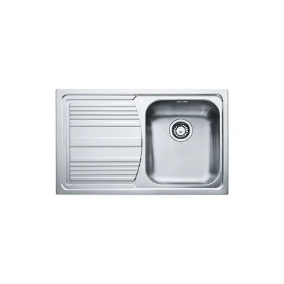 PRONTA CONSEGNA - Franke: Lavello una vasca con gocciolatoio a sinistra Logica Line LLX 611 101.0085.773 finitura inox satinato da 79x50 cm