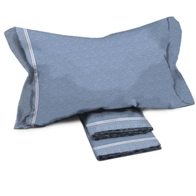 Completo letto in flanella Crono - Novia avio / 1 piazza 150x295 - 90x200 - 52x80