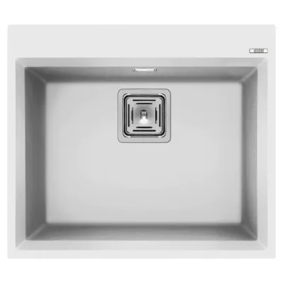 Elleci Lavello una vasca KARISMA 105 LGK10568 finitura composito G68 bianco da 57x50 cm