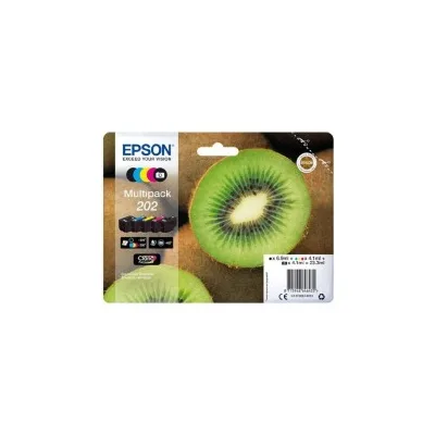 MULTIPACK 5PZ CARTUCCIA ORIGINALE EPSON BCMY EXPRESSION HOME XP-6600 T202 202 BK CYM BKPH C13T02E74010