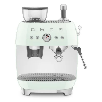 Smeg Macchina da caffè espresso manuale con macinacaffè EGF03PGEU finitura verde pastello