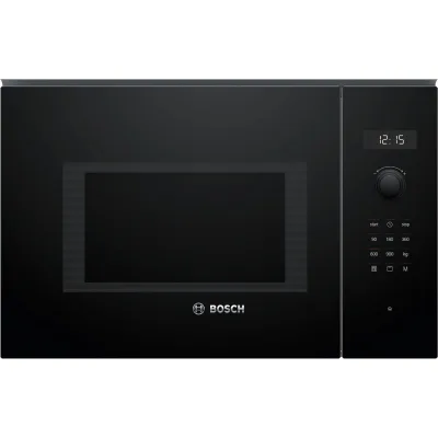 Bosch Microonde da incasso BEL554MB0 finitura vetro nero da 60 cm - Serie 6