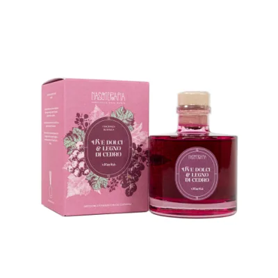 NASOTERAPIA DIFFUSORE BASTONCINI UVE DOLCI LEGNO DI CEDRO 500 ML