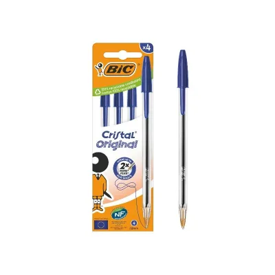 BIC CF4 CRISTAL MED BLU 1MM 516332