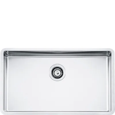 PRONTA CONSEGNA - Smeg S Lavello una vasca VFU71SFR finitura acciaio inox da 75x44 cm - Filotop/Flat/Sottotop