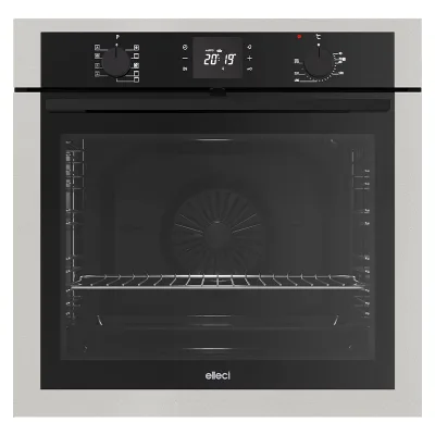 Elleci Forno elettrico termoventilato PLANO PLUS FMPP60279NS finitura M79 alluminio da 60 cm