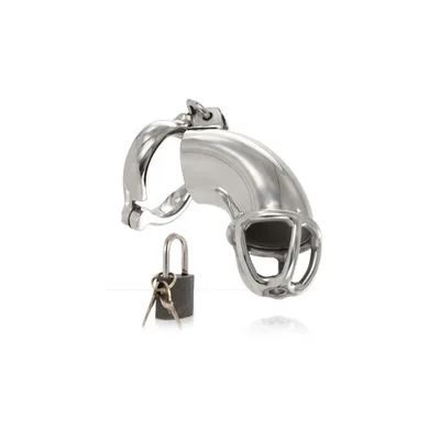 Gabbia pene cintura castità in acciaio pesante Cock Ring Retain Ancelot BDSM