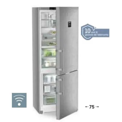 Liebherr Frigorifero combinato a libera installazione CBNsda 775i finitura inox/argento da 75 cm - IN PROMOZIONE FINO AL 6/07