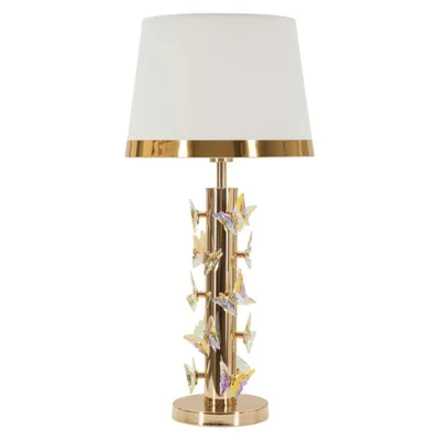 LAMPADA DA TAVOLO GOLD BUTTERFLY CM Ø 35X74