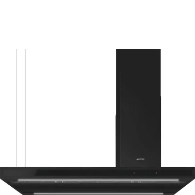 Smeg S Cappa aspirante a isola KLTI12L4MB finitura nero opaco da 120 cm