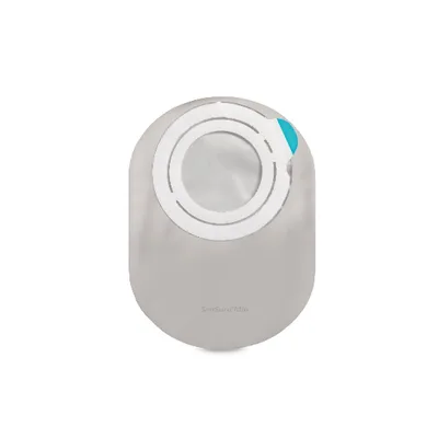 Sensura mio flex sistema 2 pezzi con aggancio adesivo sacca colostomia a fondo chiuso rivestita 70mm da 550 ml 30 pezzi