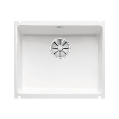 PRONTA CONSEGNA - Blanco Lavello una vasca SUBLINE 500-U 1514513 in ceramica bianco da 54.3x45.6 cm - Sottotop