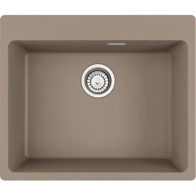 Franke Lavello una vasca Vasche Sopratop Centro MRG 610-54 FTL 114.0661.701 finitura fragranite oyster da 59x50 cm