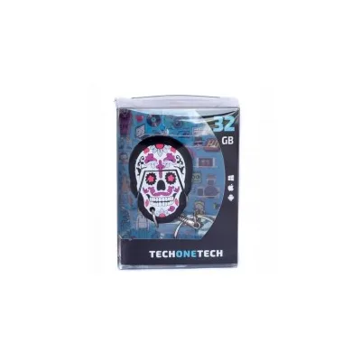 Pendrive TechOneTech Pinky Skull USB 2.0 Memoria 32GB TEC5155-32