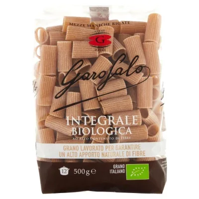 Garofalo Mezze Maniche Rigate Pasta Integrale 500 g