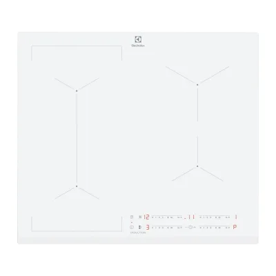 Electrolux Piano cottura a induzione Bridge EIL63443BW in vetroceramica bianco da 59 cm