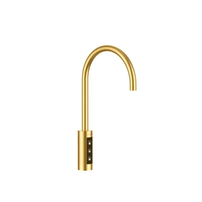 ProAcqua Miscelatore con comando elettronico a 3 vie OMIN 1801105 finitura oro spazzolato - con set depuratore