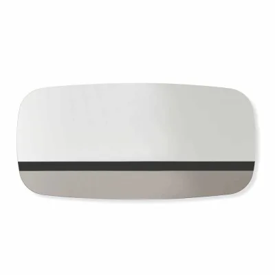Bonaldo Specchio Lake 160 con fascia in metallo da 160 cm e h. 78 cm