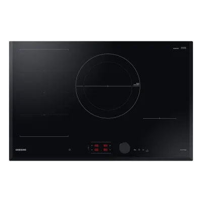 Samsung Piano cottura a induzione NZ84C6058KK in vetroceramica nero da 80 cm