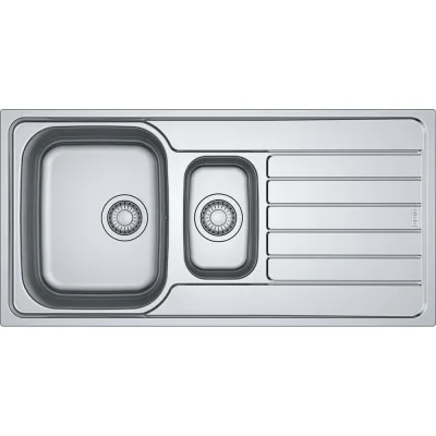 Franke: Lavello una vasca con vaschetta e gocciolatoio a destra Spark Incasso SKX 651 101.0716.614 finitura inox da 100x50 cm