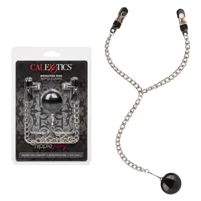 CalExotics Weighted Disc Pinze Capezzoli Regolabili 80g Catena BDSM