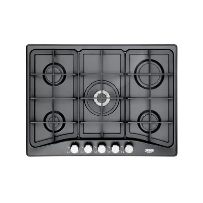 De Longhi Piano cottura a gas PFA 57 GH finitura antracite da 68 cm