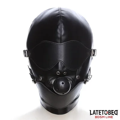 Latetobed Slave Hood – Maschera Sensoriale con Ball Gag Integrato BDSM