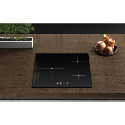 Airforce Piano cottura a induzione PRIMA 60-3Z PCPOP60001 in vetroceramica nero da 59 cm