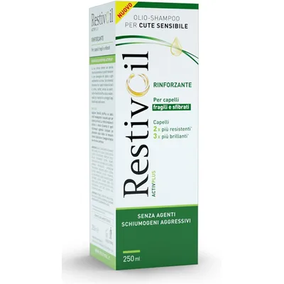 Restivoil Activ Plus Olio Shampoo Rinforzante Capelli Fragili Sfibrati 250 ml