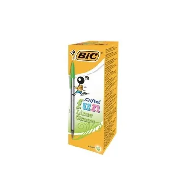 PENNA A SFERA BIC CRISTAL FUN ORIGINAL 1,6MM COLORE VERDE LIME 927885