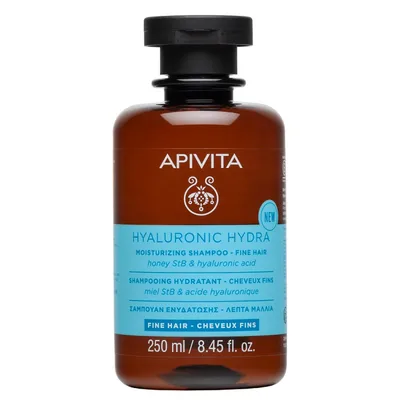 Apivita Hyaluronic Hydra Shampoo Idratante per Capelli Fini 250ml