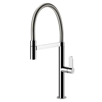 Gessi Miscelatore semi pro monocomando con doccetta estraibile Helium Collection 50009 031 finitura cromato - IN PROMOZIONE FINO AL 6/07