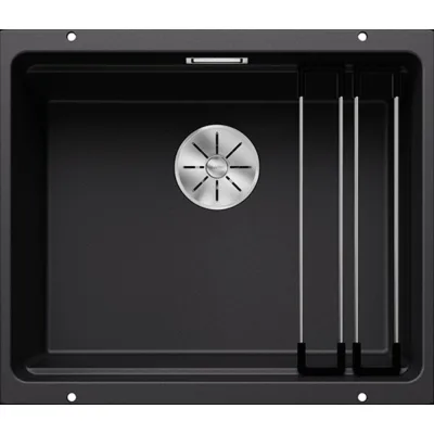 PRONTA CONSEGNA - Blanco | Lavello una vasca ETAGON 500-U 1525887 finitura nero da 53x46 cm - Sottotop