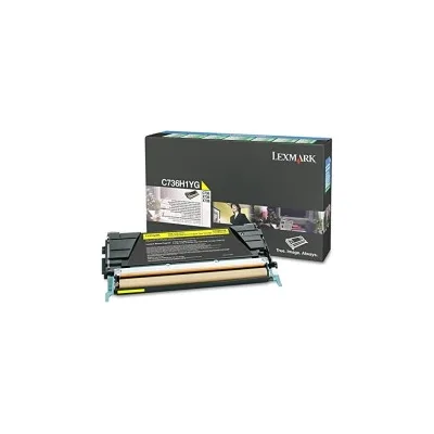 Toner ORIGINALE LEXMARK C736 X736 X738 C736H1YG GIALLO 10K
