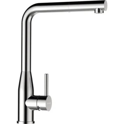 Schock Miscelatore monocomando con doccetta KETO CON DOCCIA 518120EDM finitura acciaio inox massiccio