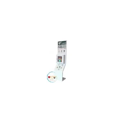 TOTEM METALLICO PER CASSETTA PORTA DEFIBRILLATORE DEF035