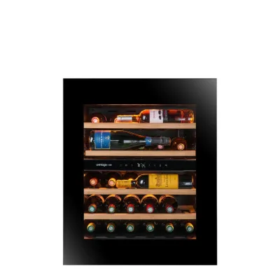 Avintage Cantinetta vino sottopiano da incasso AVI72PLATINUM finitura nero da 60 cm