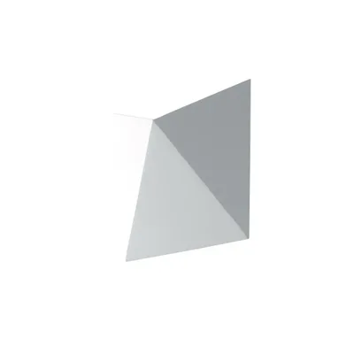 Applique da esterno elegante in alluminio goffrato bianco, LED 6W, 17x17cm