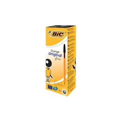 PENNA A SFERA BIC ORANGE ORIGINAL FINE 0,8MM LINEA 0,30MM TRASLUCIDO COLORE NERO 8099231