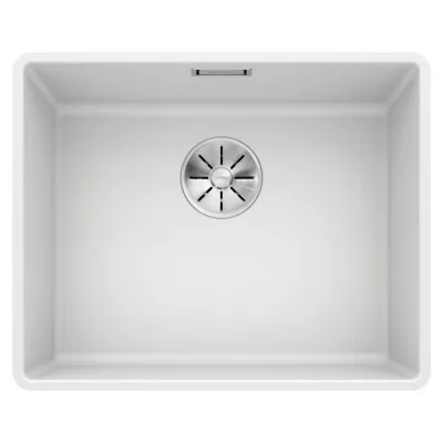 Blanco Lavello una vasca SUBLINE 500-F 1519812 finitura bianco da 52.7x42.7 cm - Filotop
