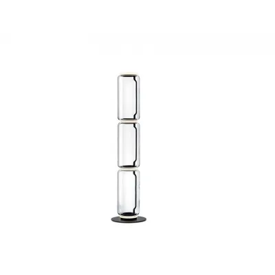 Flos Lampada da terra Noctambule Floor 3 High Cylinder Small Base finitura nero