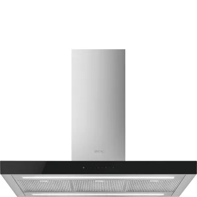 Smeg S Cappa a isola KBTI9L4VN finitura acciaio inox da 90 cm