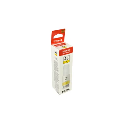 FLACONE INCHIOSTRO ORIGINALE CANON GIALLO 4689C001 GI43 PIXMA G540 G640