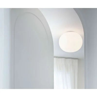 Flos Lampada da soffitto a luce diffusa Glo-Ball Ceiling 1 finitura bianco