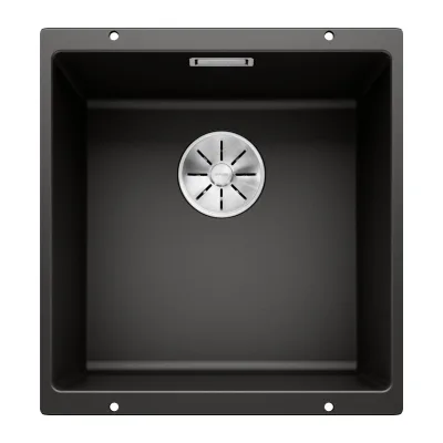 PRONTA CONSEGNA - Blanco | Lavello una vasca SUBLINE 400-U 1525990 finitura nero da 43x46 cm - Sottotop