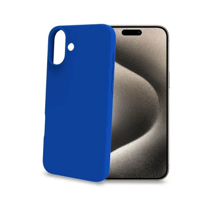 CELLY CROMO COVER IPHONE 16 PLUS BLUE CROMO1080BL