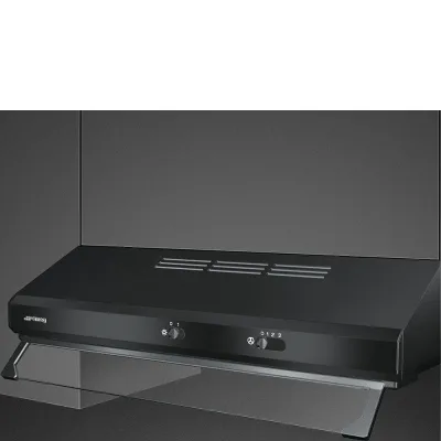 Smeg Cappa aspirante semi-integrata KSEC61NE3 finitura nero da 60 cm - IN PROMOZIONE FINO AL 30/06
