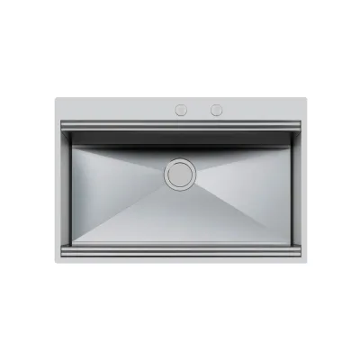 Foster Lavello una vasca 1024 050 finitura acciaio inox da 84.6x56 cm