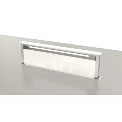 Fulgor Cappa da base FDDH 1120 TRC WH finitura vetro bianco da 108 cm